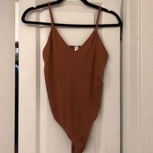 BURNT ORANGE BODYSUIT